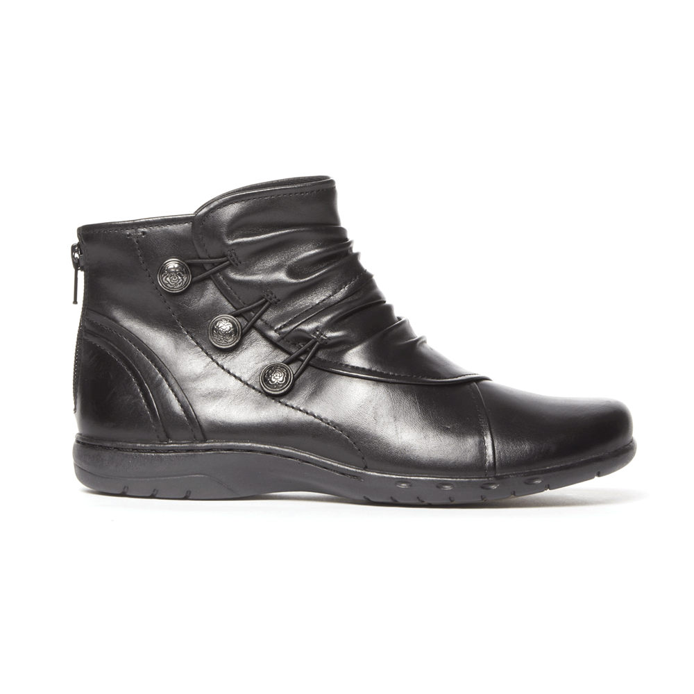 Rockport Singapore Womens Boots - Cobb Hill Penfield Black - XU9108624